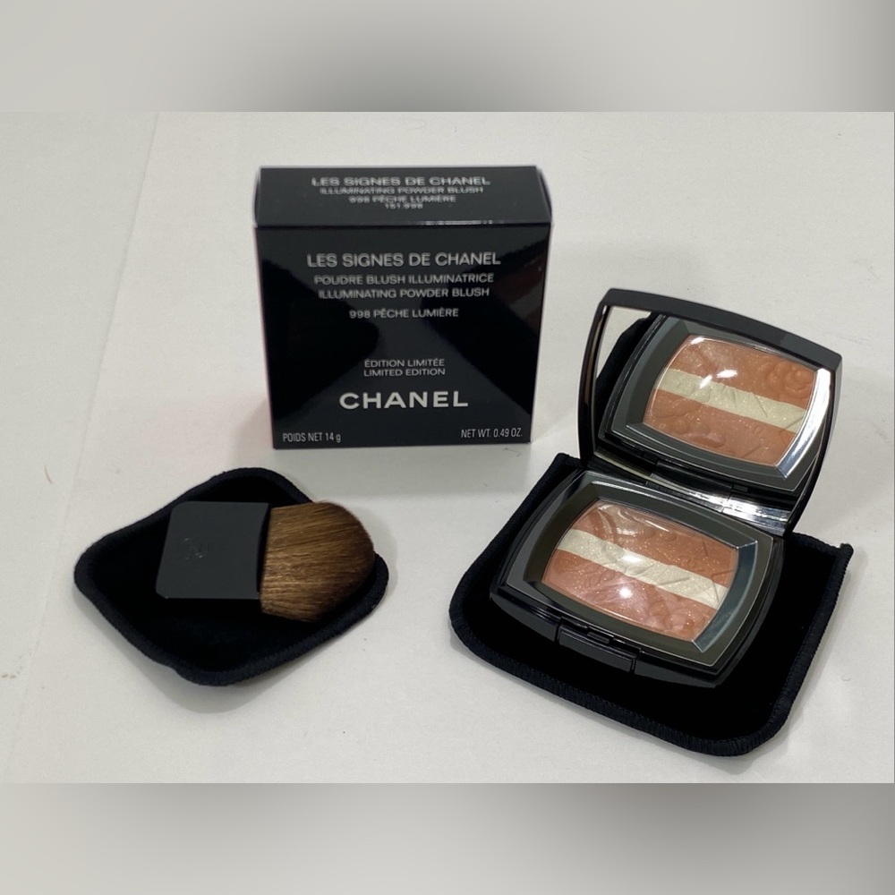 Chanel Holiday 2025 ILLUMINATING POWDER BLUSH in PECHE LUMIERE NEW NIB!